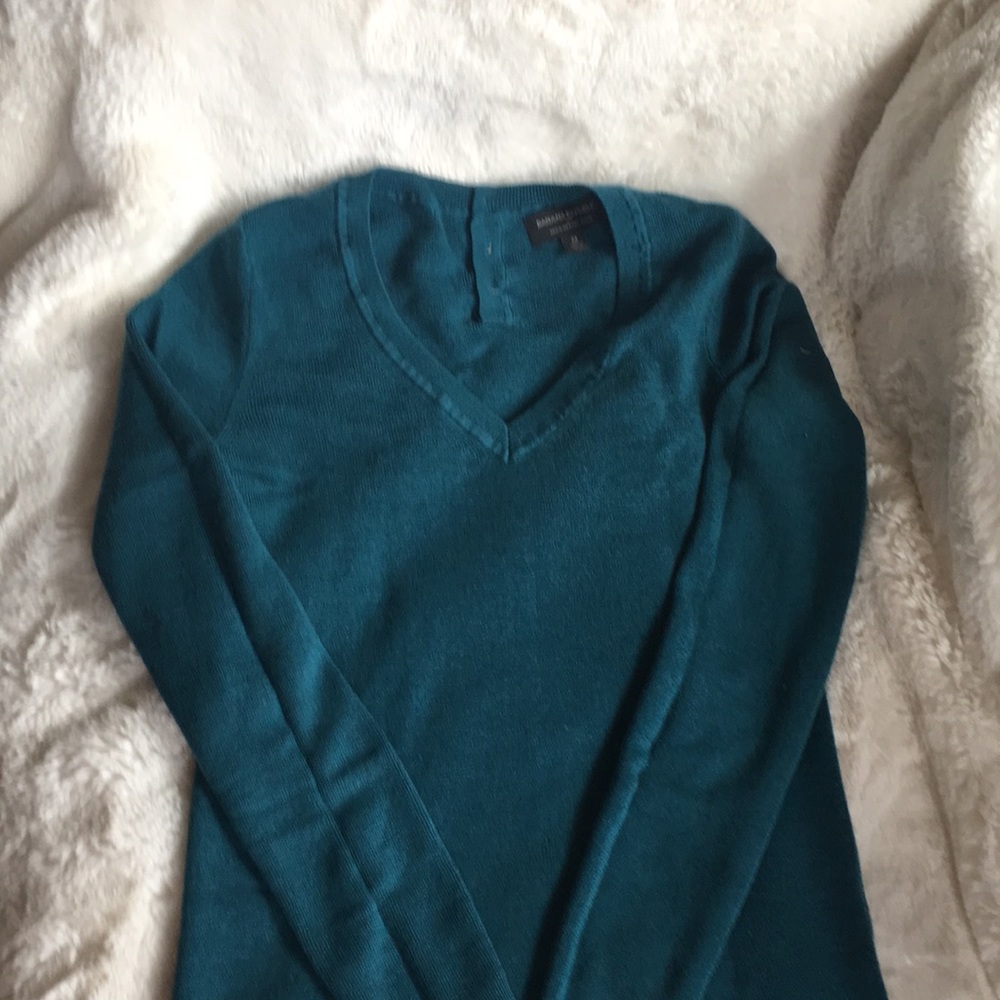 Banana Republic Factory teal sweater medium